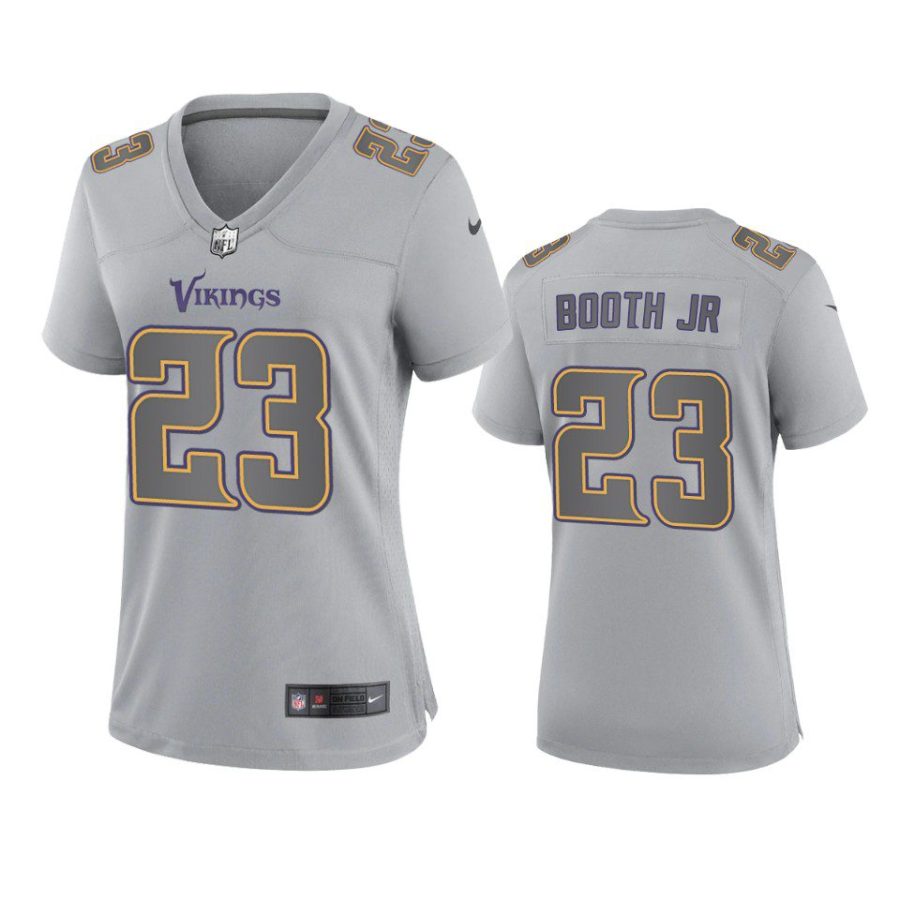 women andrew booth jr. vikings gray atmosphere fashion game jersey