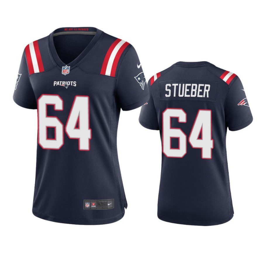 women andrew stueber patriots game navy jersey