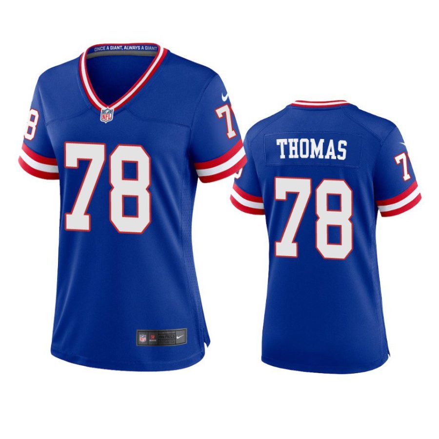 women andrew thomas giants classic game royal jersey