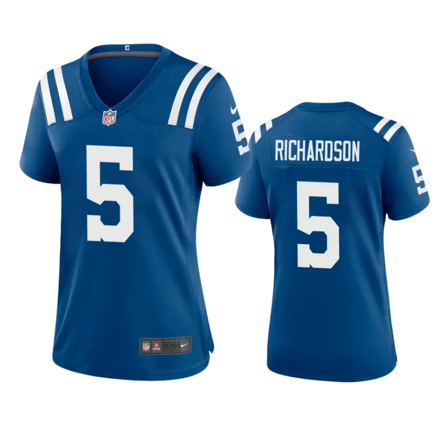 women anthony richardson colts game royal jersey