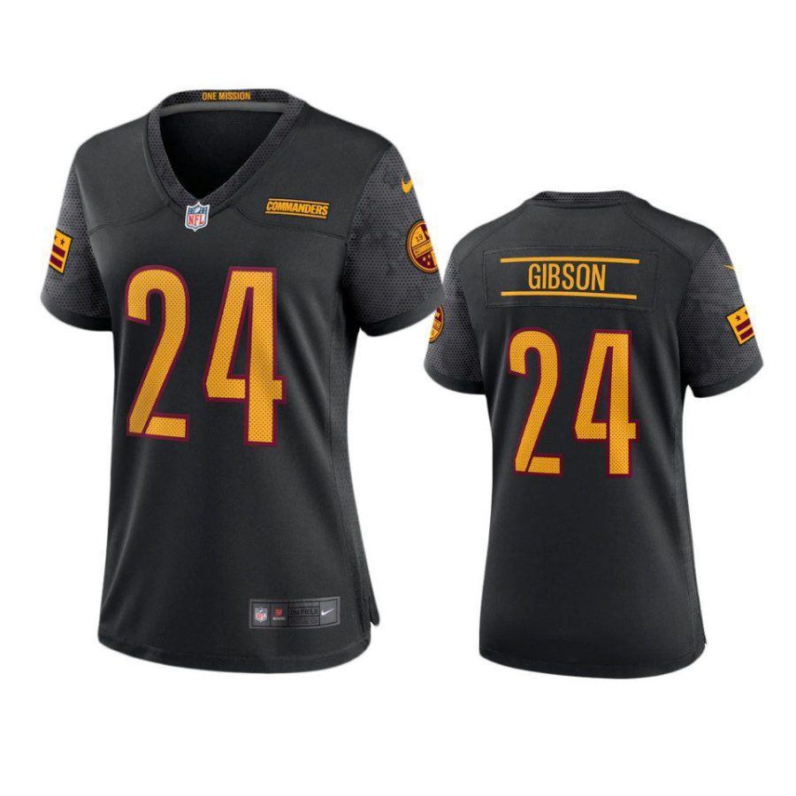 women antonio gibson commanders black alternate game jersey