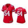 women baylon spector bills game red jersey