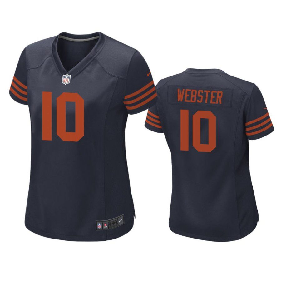 women bears nsimba webster throwback game navy jersey