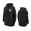 women bengals black 2023 nfl crucial catch club hoodie