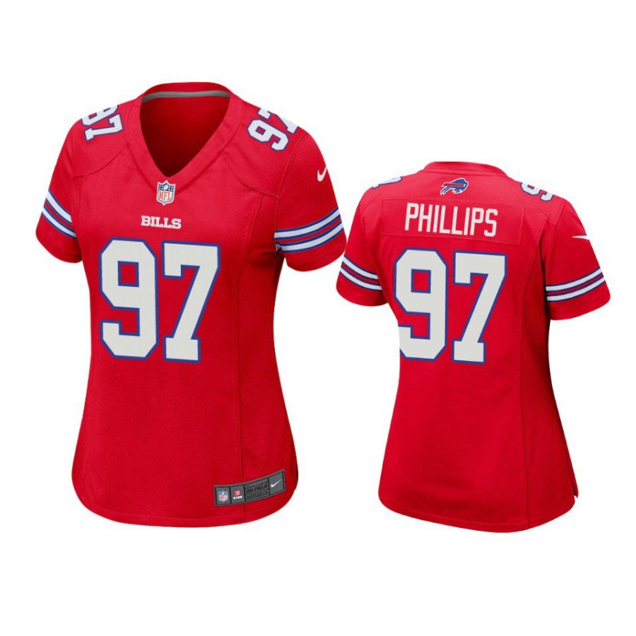 women bills jordan phillips game red jersey