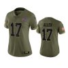 women bills josh allen olive limited 2022 salute to service jersey