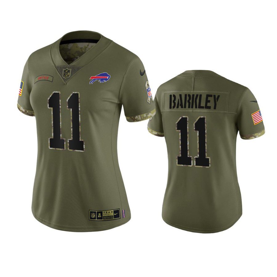 women bills matt barkley olive limited 2022 salute to service jersey