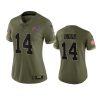 women bills stefon diggs olive limited 2022 salute to service jersey