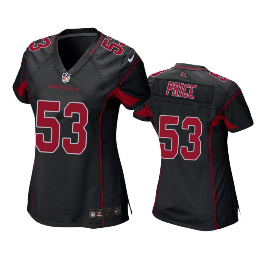 women billy price cardinals alternate game black jersey