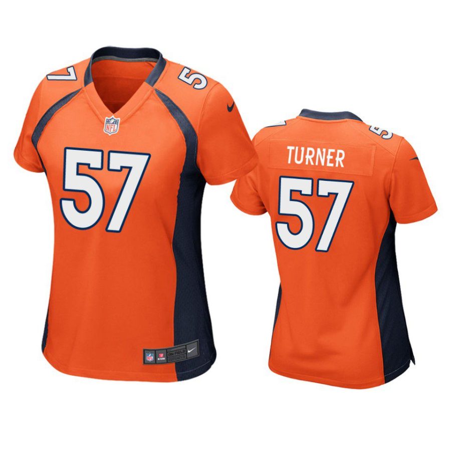 women billy turner broncos game orange jersey