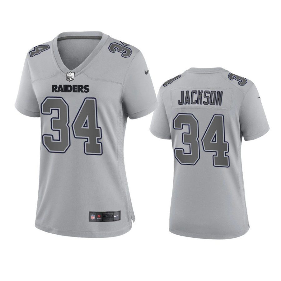 women bo jackson raiders atmosphere fashion game gray jersey