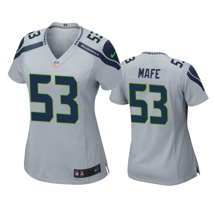 women boye mafe seahawks game gray jersey