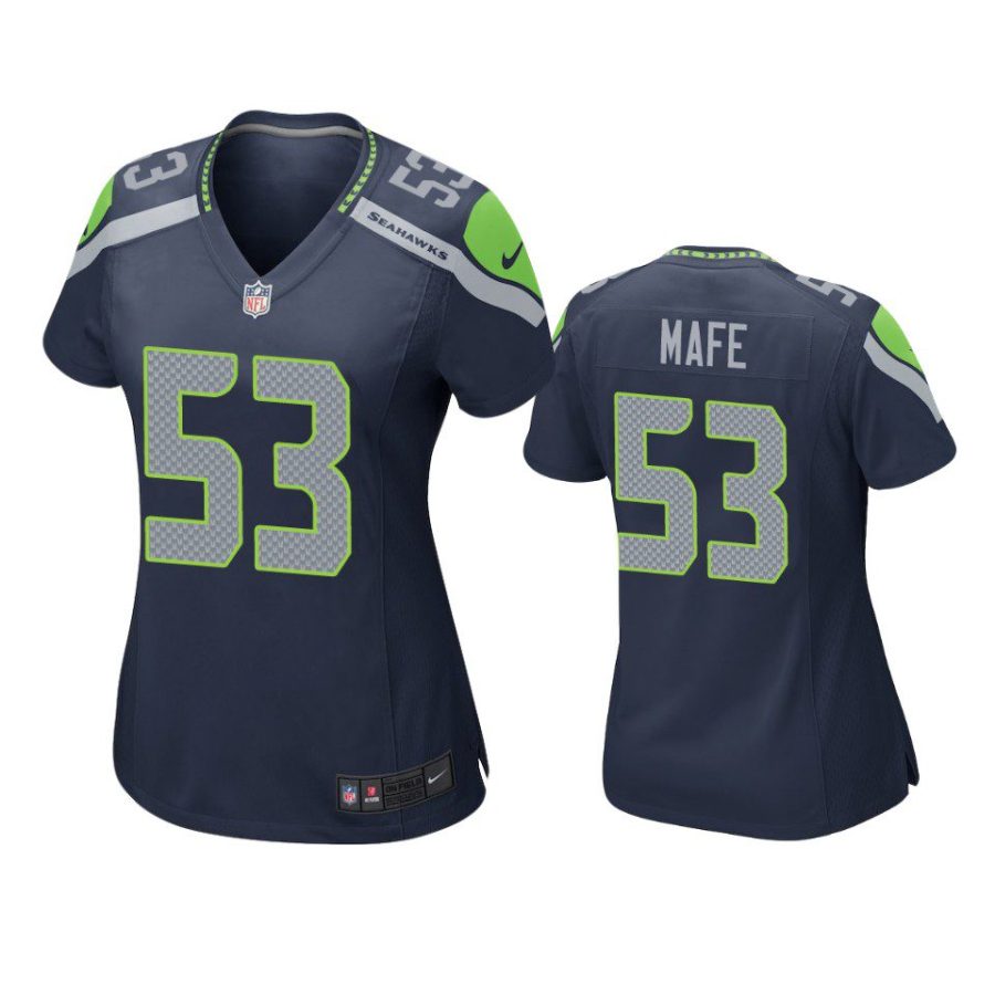 women boye mafe seahawks game navy jersey