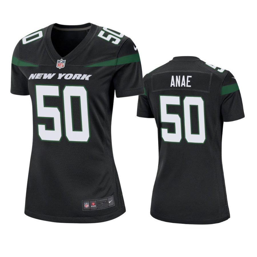 women bradlee anae jets game black jersey