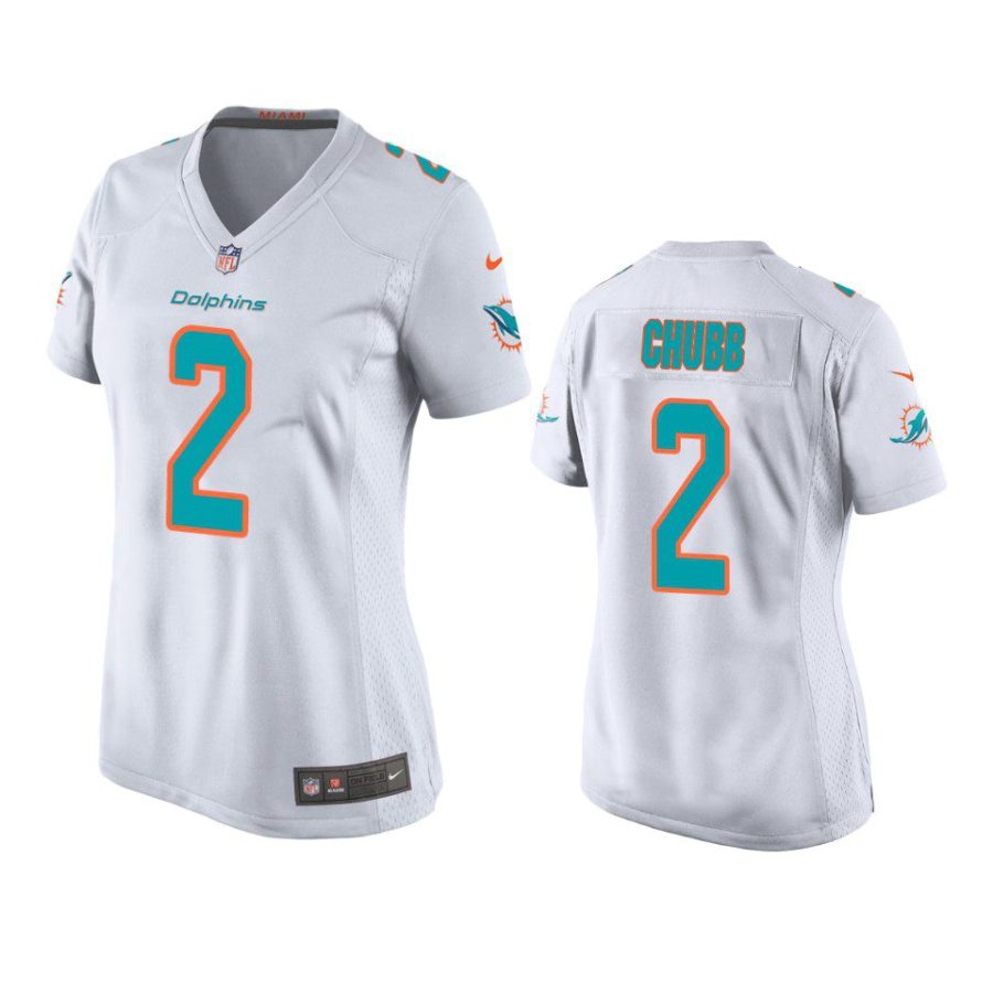 women bradley chubb dolphins game white jersey