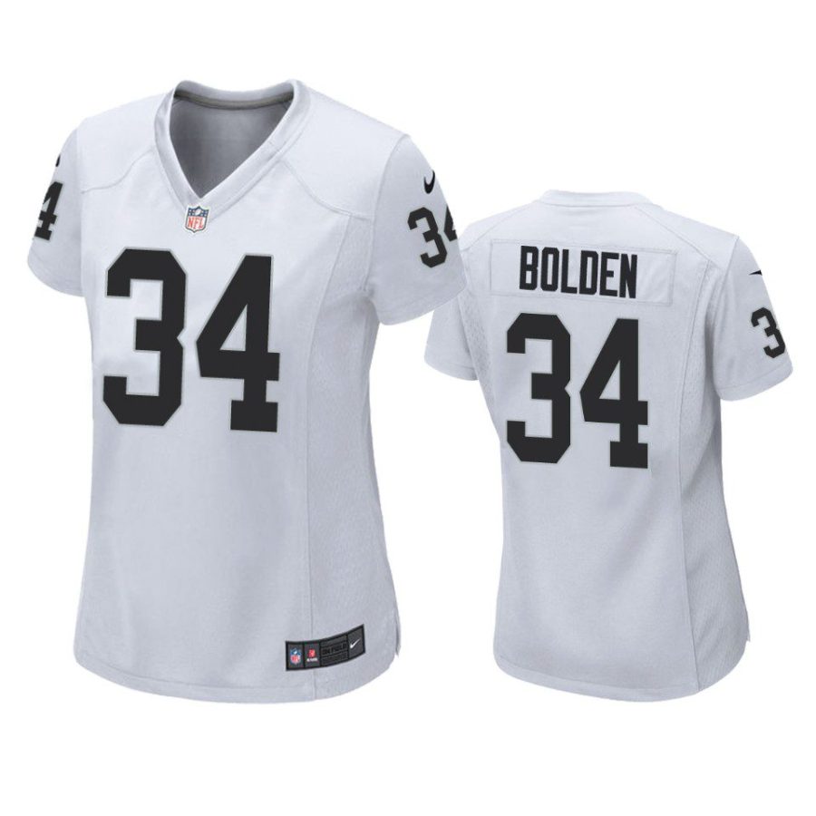 women brandon bolden raiders game white jersey