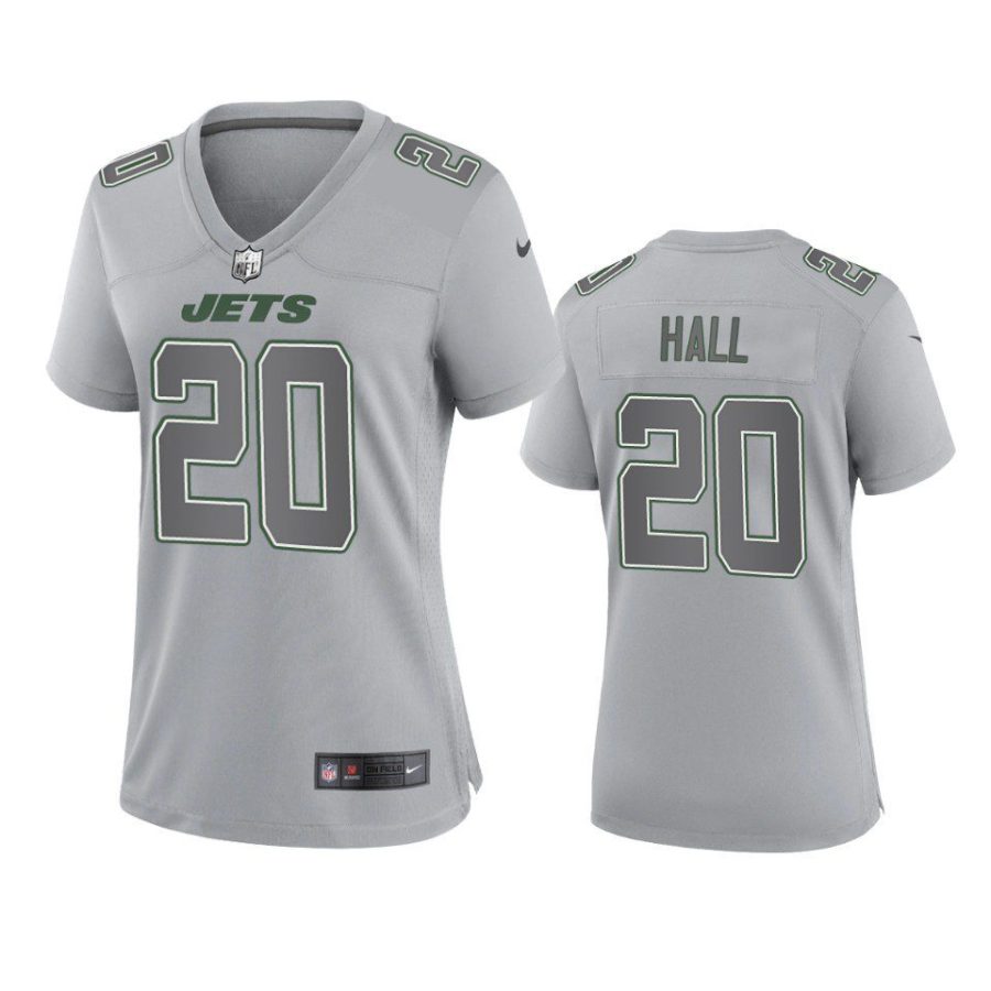 women breece hall jets gray atmosphere fashion game jersey