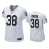 women brittain brown raiders game white jersey