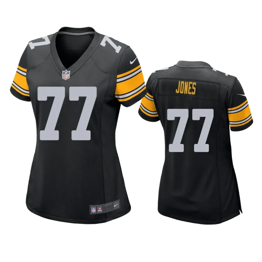 women broderick jones steelers game black jersey