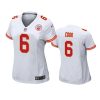 women bryan cook chiefs game white jersey