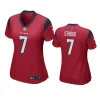 women c.j. stroud texans game red jersey