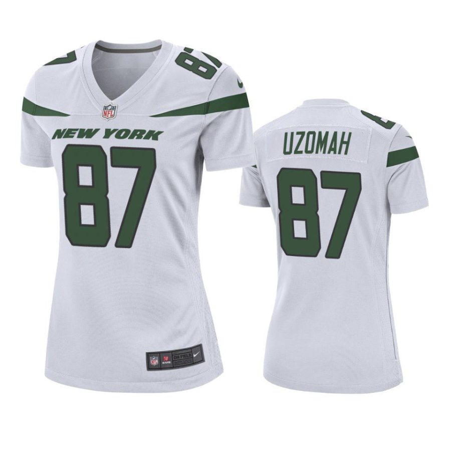 women c.j. uzomah jets game white jersey