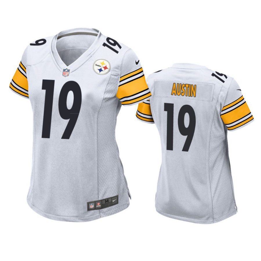 women calvin austin steelers game white jersey