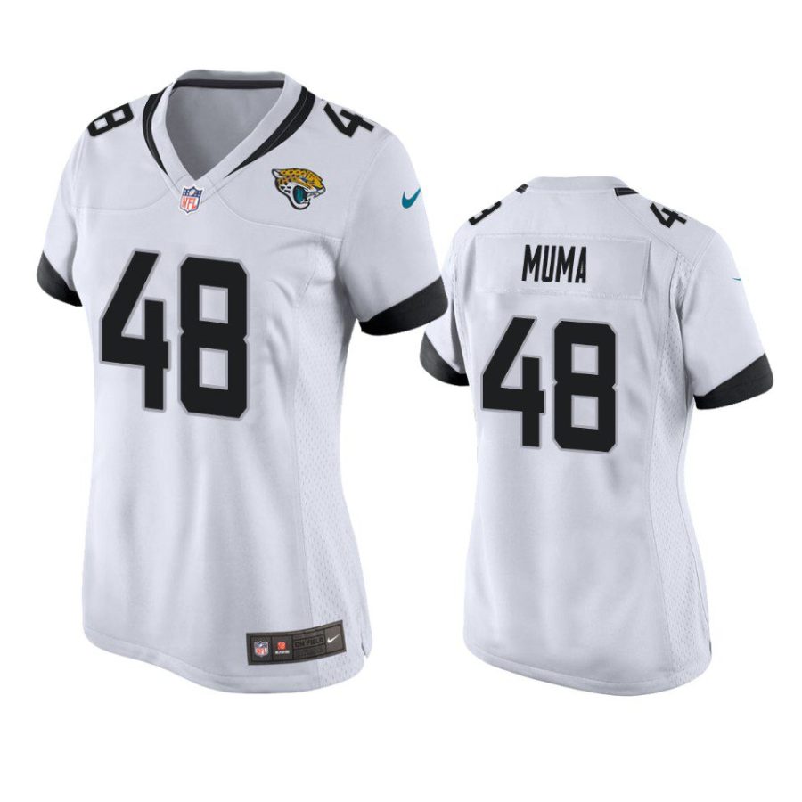 women chad muma jaguars game white jersey