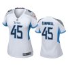 women chance campbell titans game white jersey