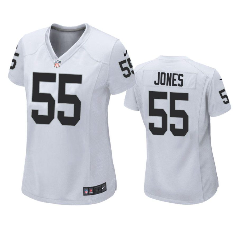 women chandler jones raiders game white jersey