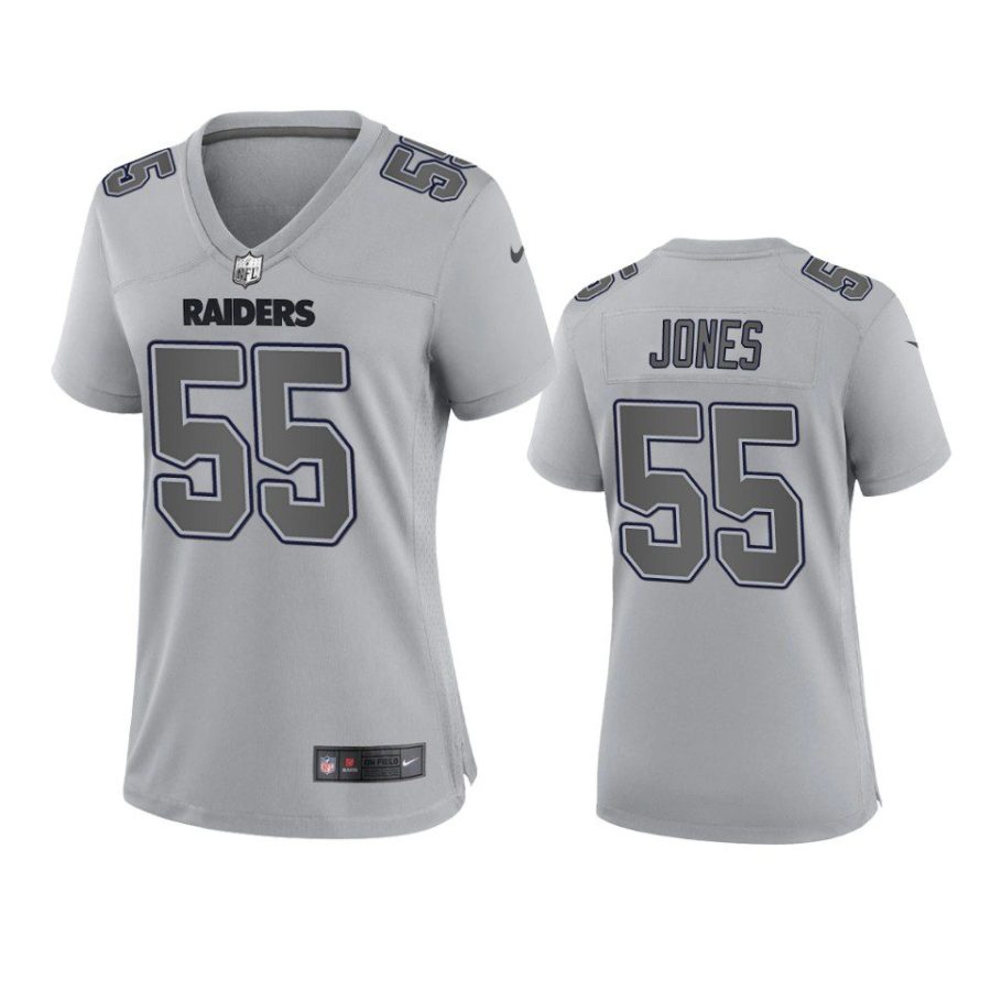 women chandler jones raiders gray atmosphere fashion game jersey