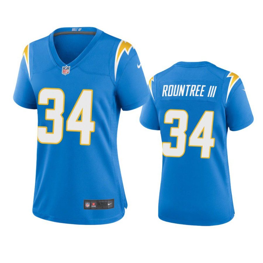 women chargers larry rountree iii game powder blue jersey