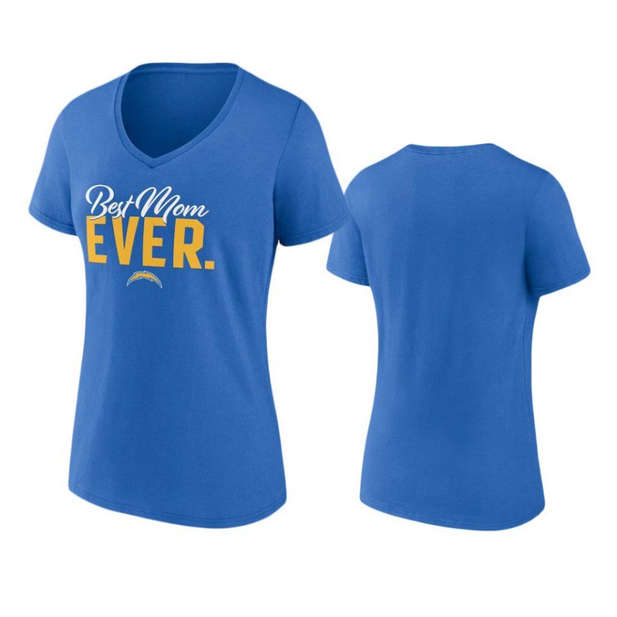 women chargers powder blue best mom ever t shirt