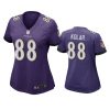 women charlie kolar ravens game purple jersey