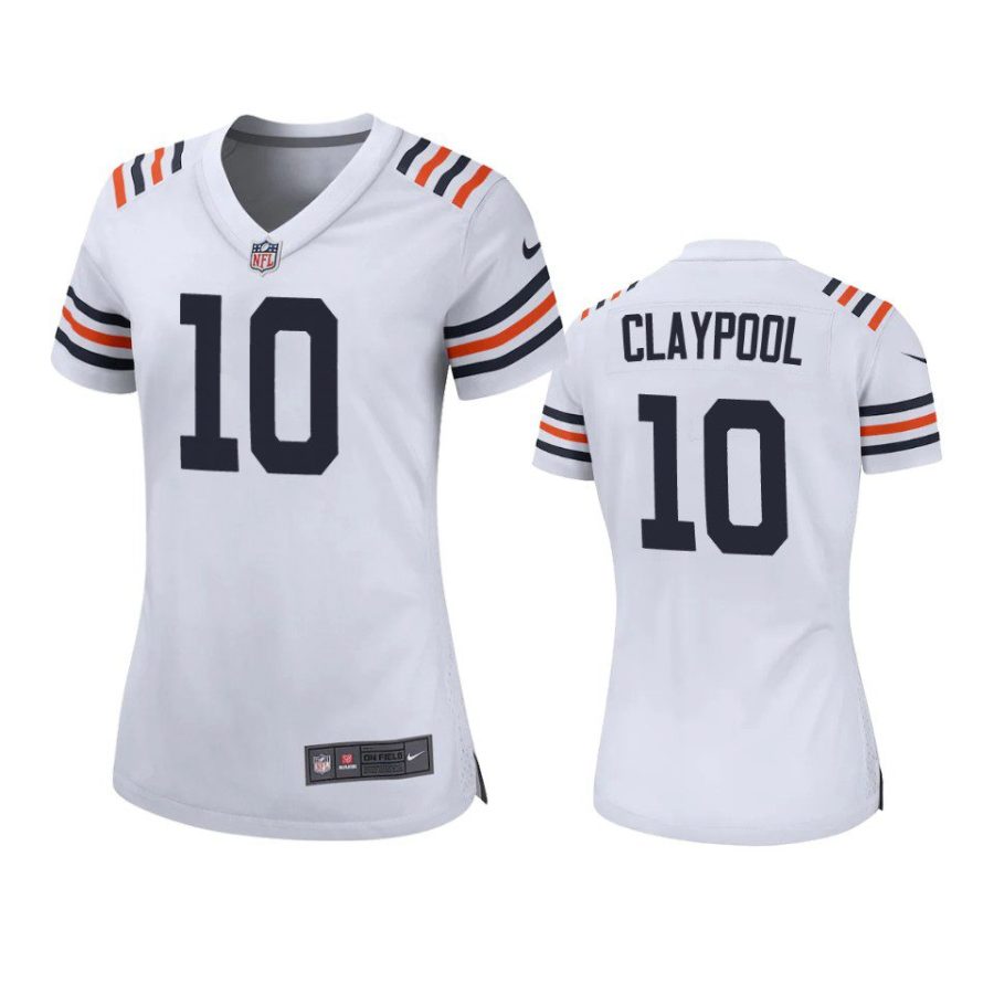 women chase claypool bears classic game white jersey