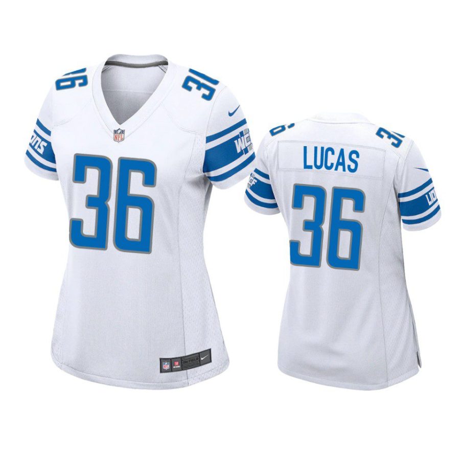 women chase lucas lions game white jersey