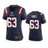 women chasen hines patriots game navy jersey