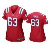 women chasen hines patriots game red jersey