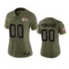 women chiefs custom olive limited 2022 salute to service jersey