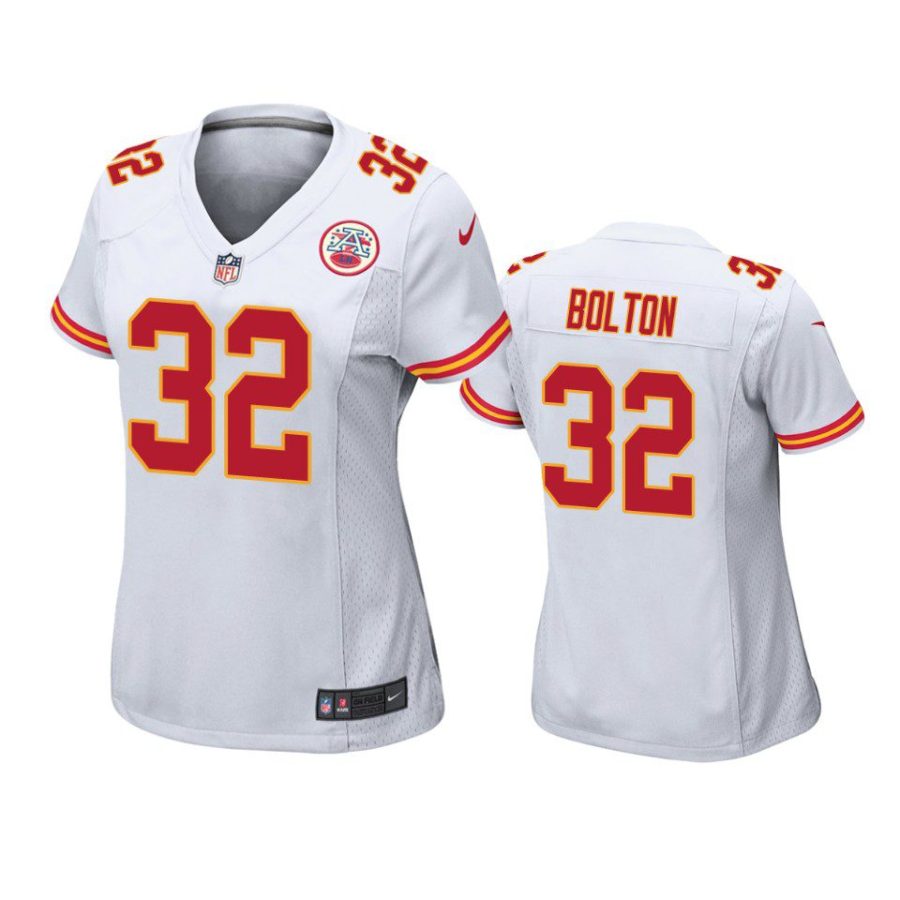 women chiefs nick bolton game white jersey