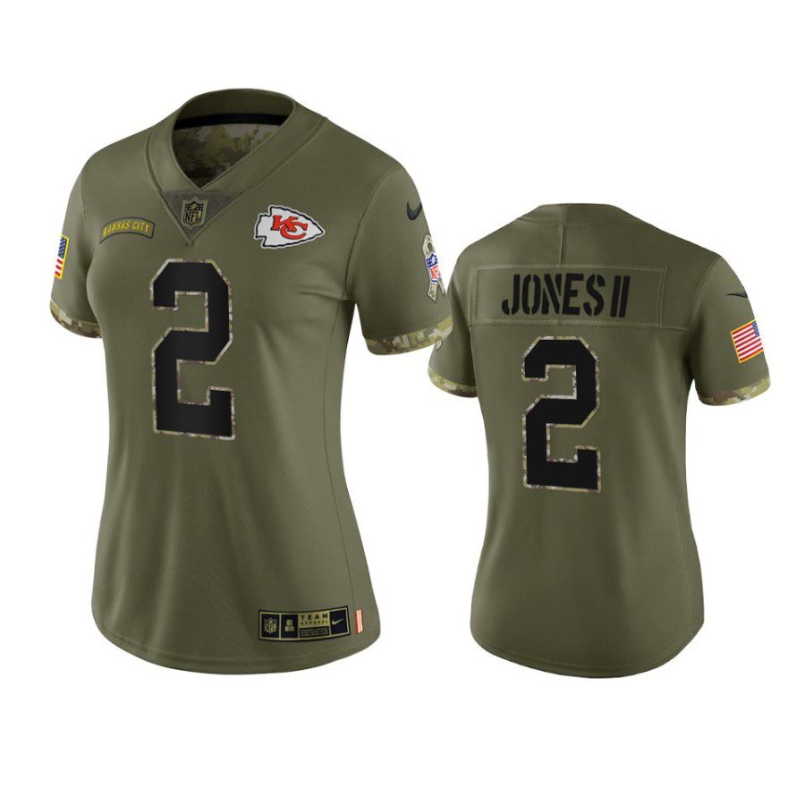 women chiefs ronald jones ii olive limited 2022 salute to service jersey