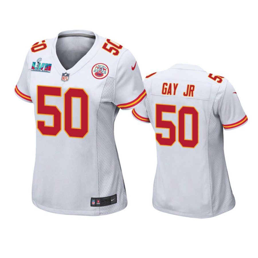 women chiefs willie gay jr. white super bowl lvii game jersey