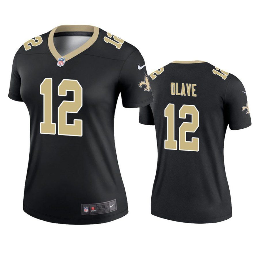 women chris olave saints black legend jersey