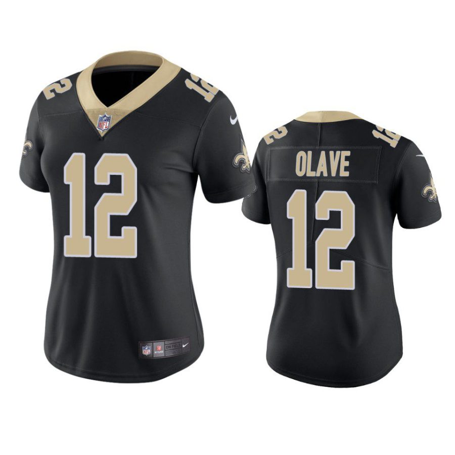 women chris olave saints black vapor limited jersey