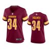 women christian holmes commanders game burgundy jersey