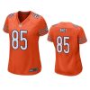 women cole kmet bears orange game jersey