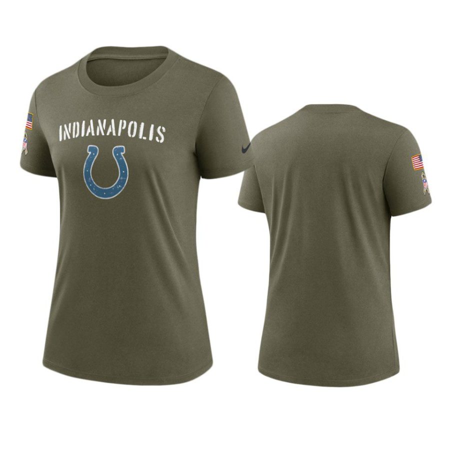 women colts olive 2022 salute to service legend t shirt