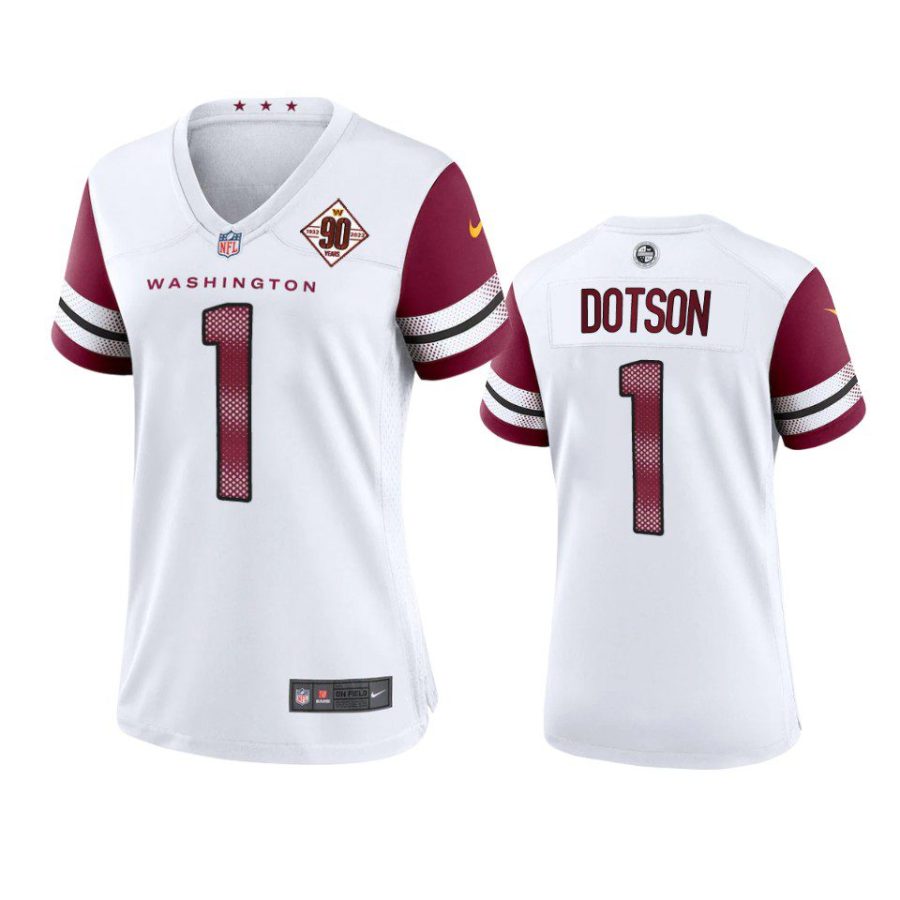 women commanders jahan dotson 90th anniversary white jersey