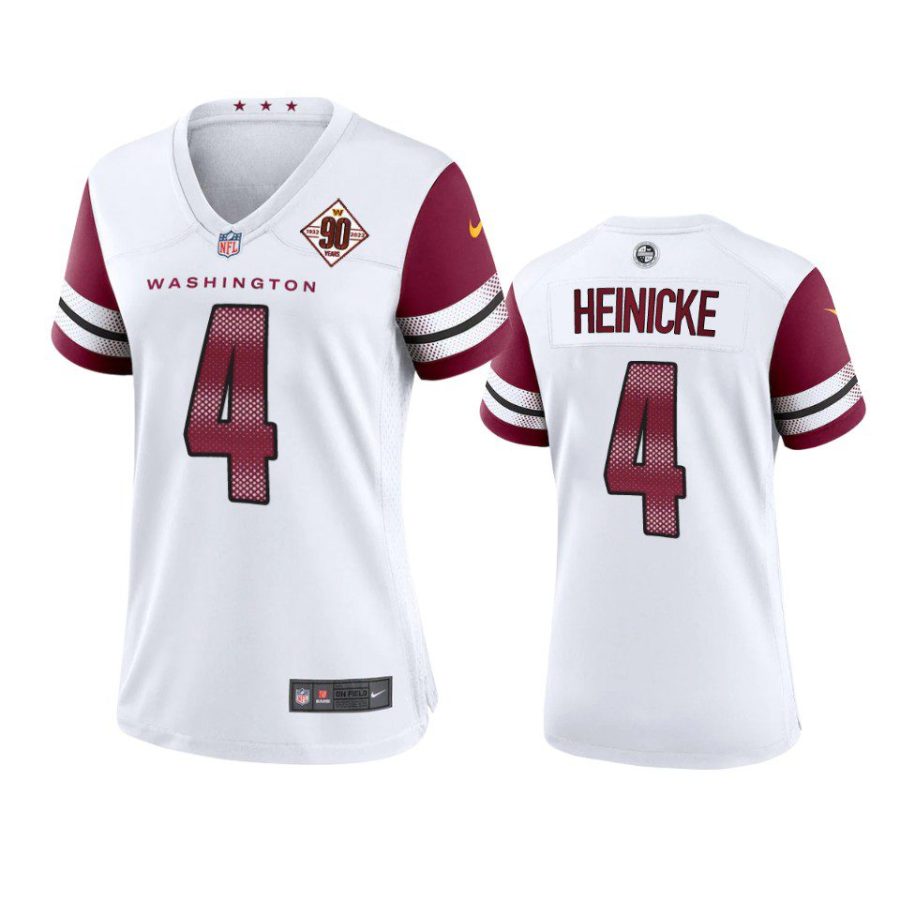 women commanders taylor heinicke 90th anniversary white jersey