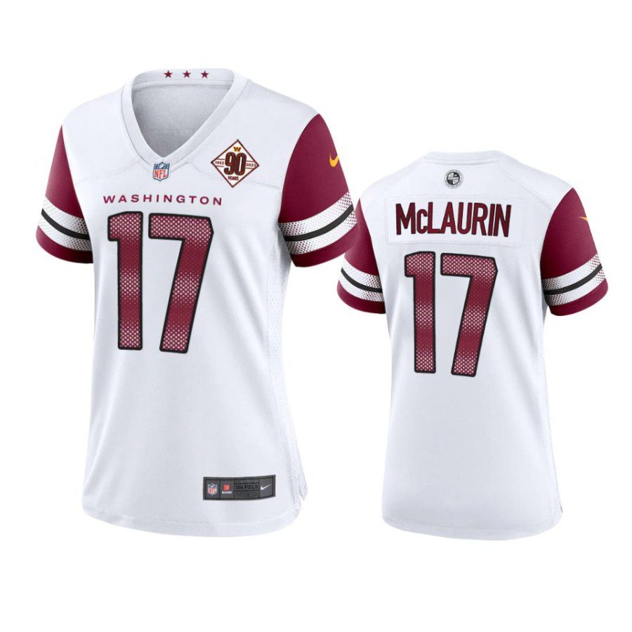 women commanders terry mclaurin 90th anniversary white jersey